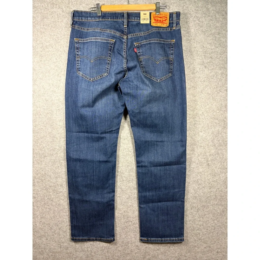 Levis 559 Relaxed Straight Jeans Mens 36x32 Blue‎ Denim Medium Wash NEW NWT